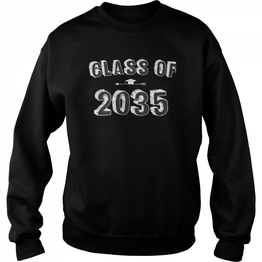 Class Of 2035 Graduation Kindergarten Pre K  Unisex Sweatshirt