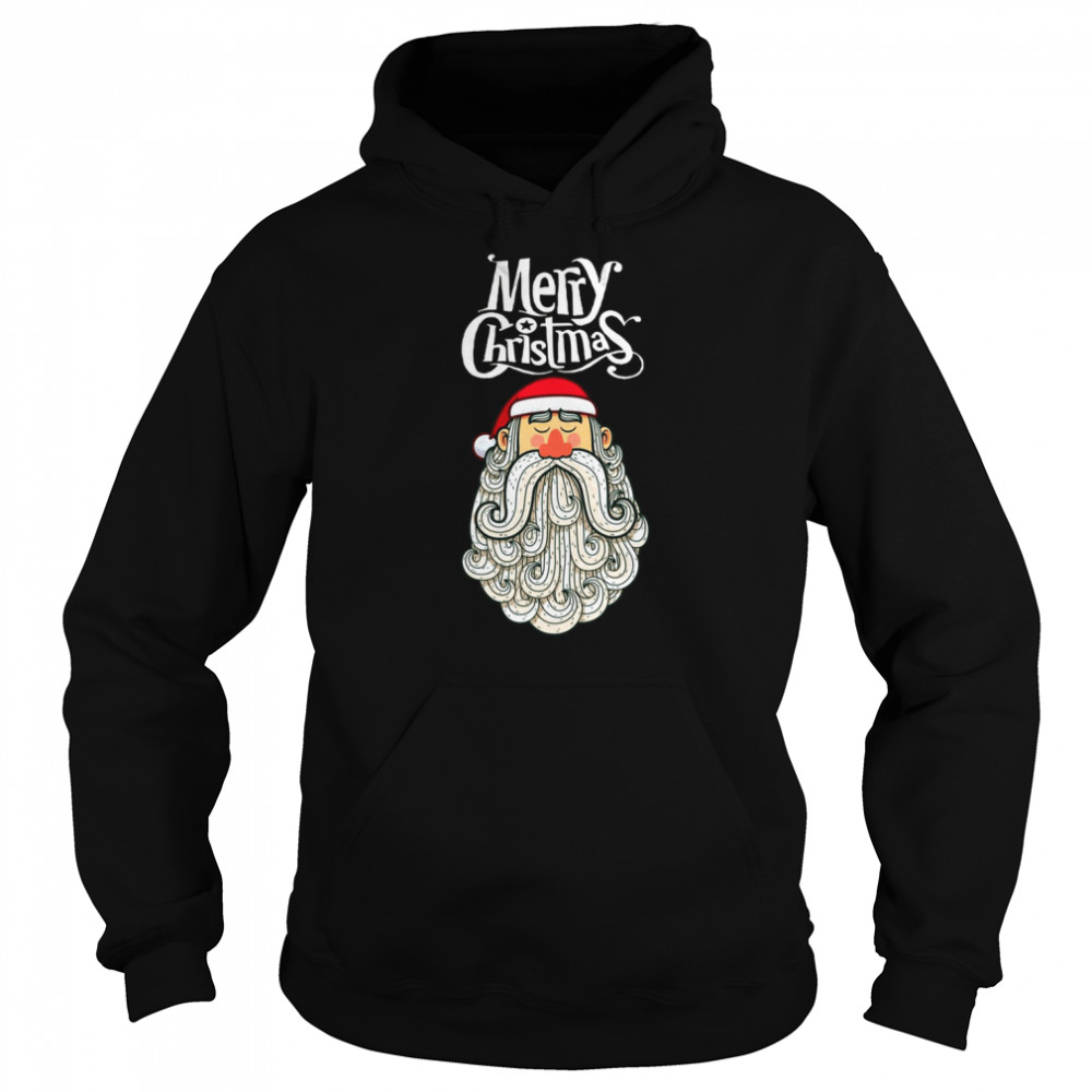 Cool Santa Clause Tee Merry Christmas  Unisex Hoodie