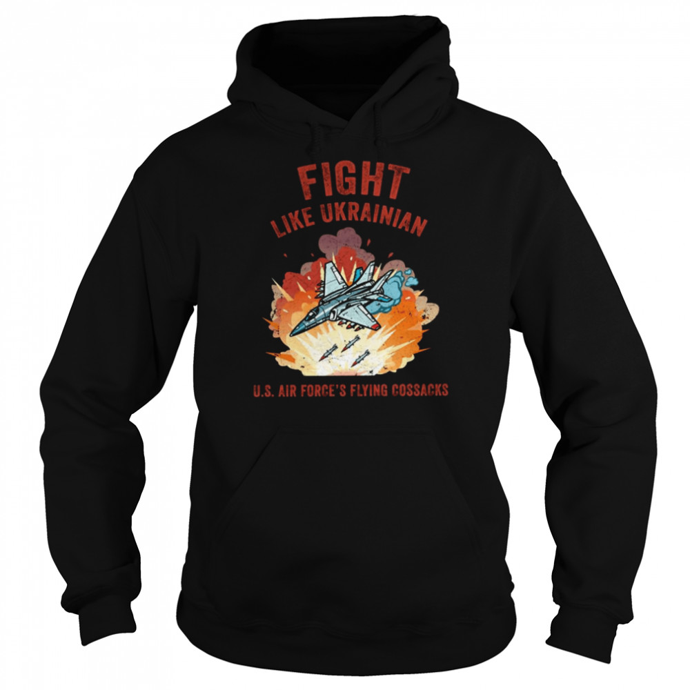 Cracked Plane Fight Like Ukrainian  Unisex Hoodie