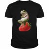 Cute Frog With A Strawberry Animal  Classic Men's T-shirt