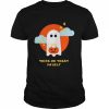 Cute Ghost Pumpkin Halloween  Classic Men's T-shirt