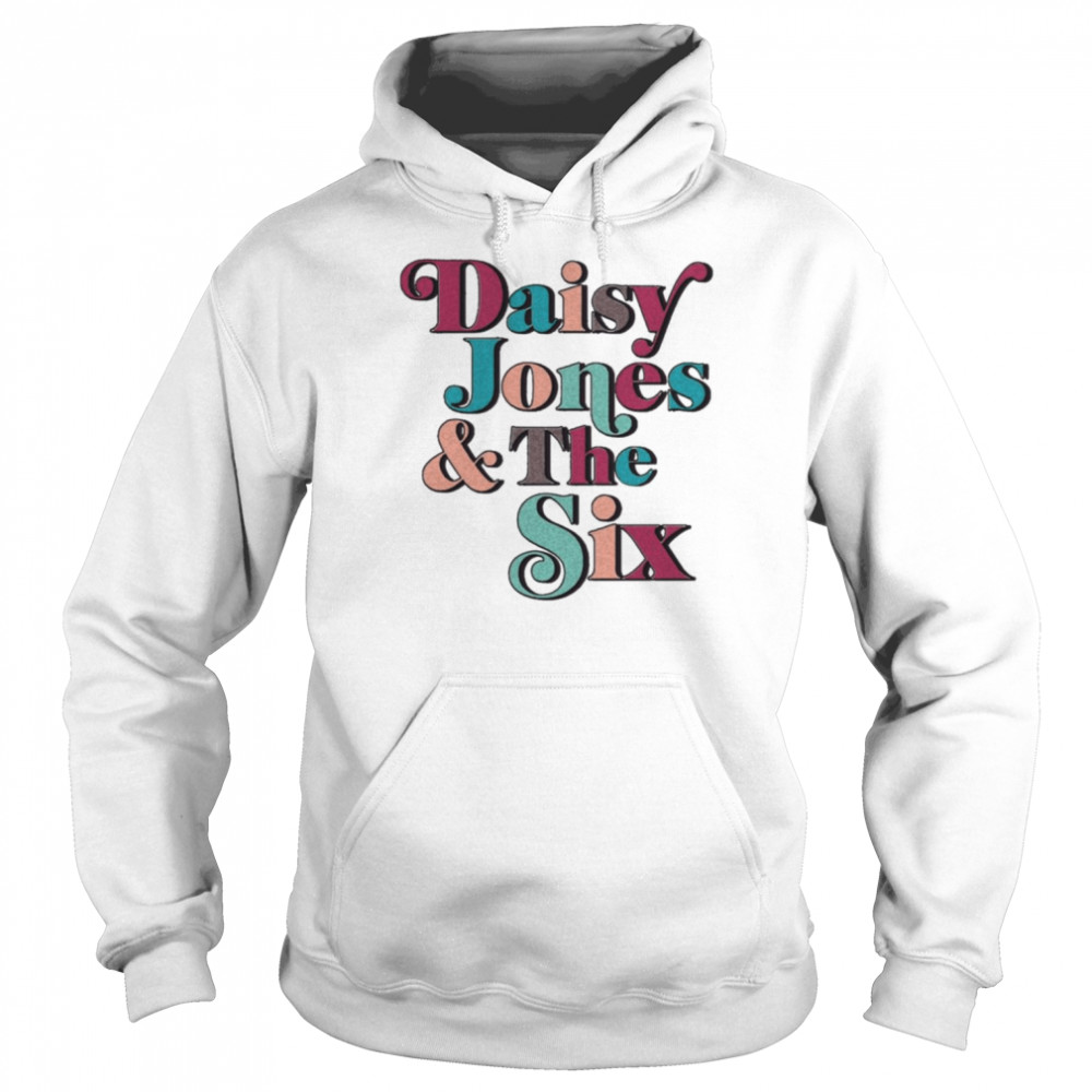 Daisy Jones And The Six Colour Retro Band Logo  Unisex Hoodie