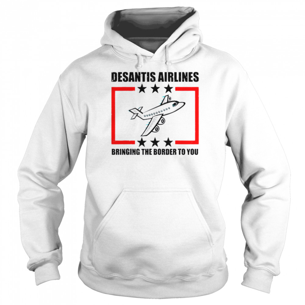 DeSantis Airlines Political Meme DeSantis Tee Shirt Unisex Hoodie