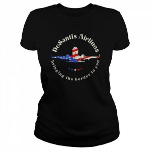 DeSantis Airlines Political Meme Ron DeSantis Us Flag T-Shirt Classic Women's T-shirt