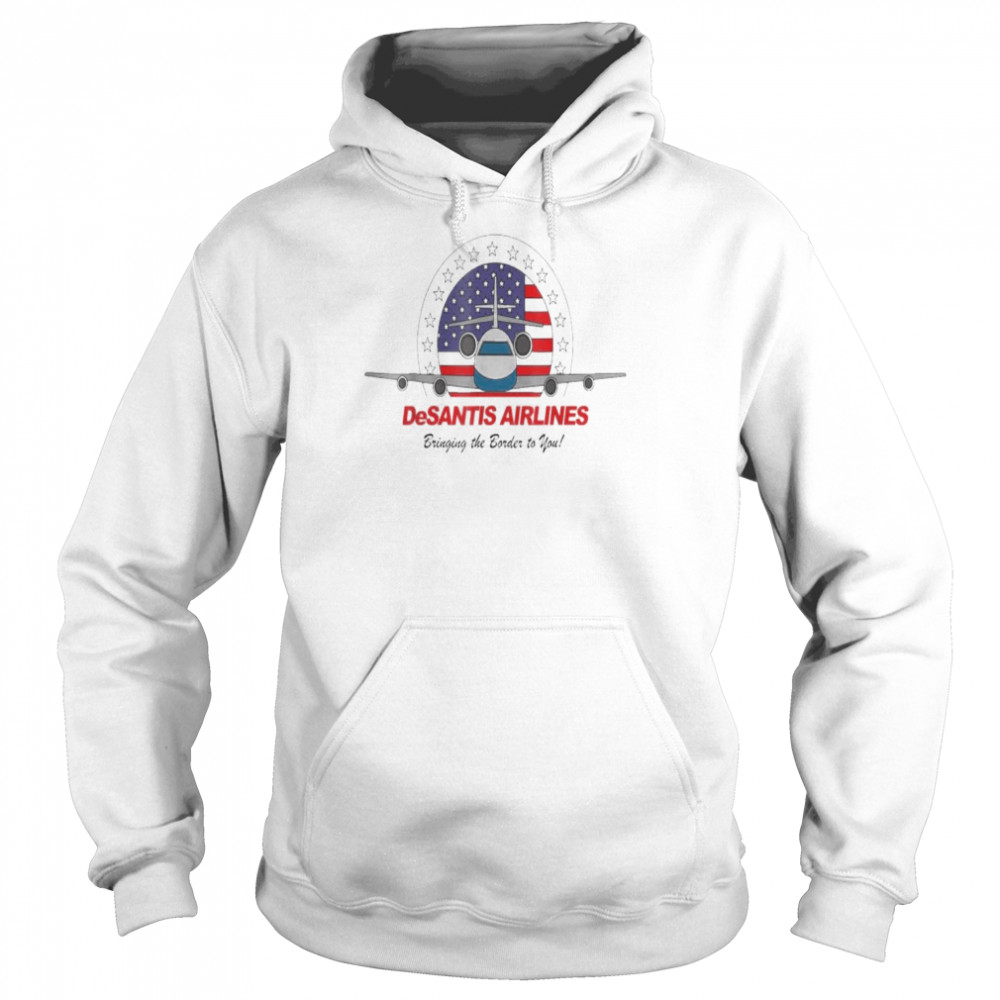 DeSantis Airlines Political Ron DeSantis Usa Flag T-Shirt Unisex Hoodie