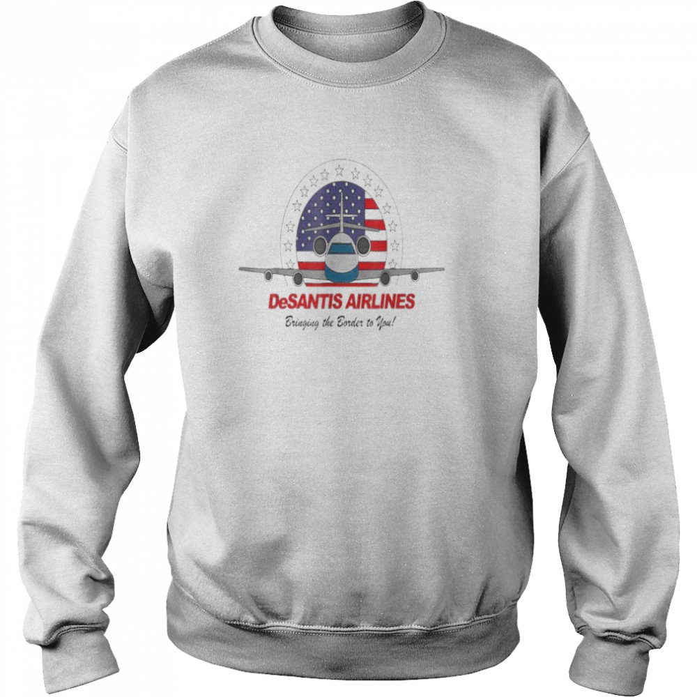 DeSantis Airlines Political Ron DeSantis Usa Flag T-Shirt Unisex Sweatshirt