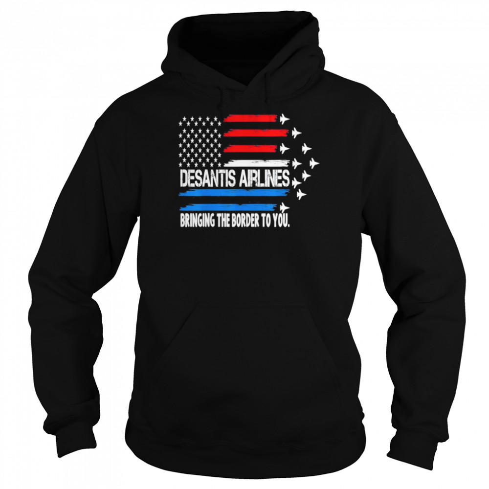 DeSantis Airlines USA Flag 2024 Vintage T-Shirt Unisex Hoodie