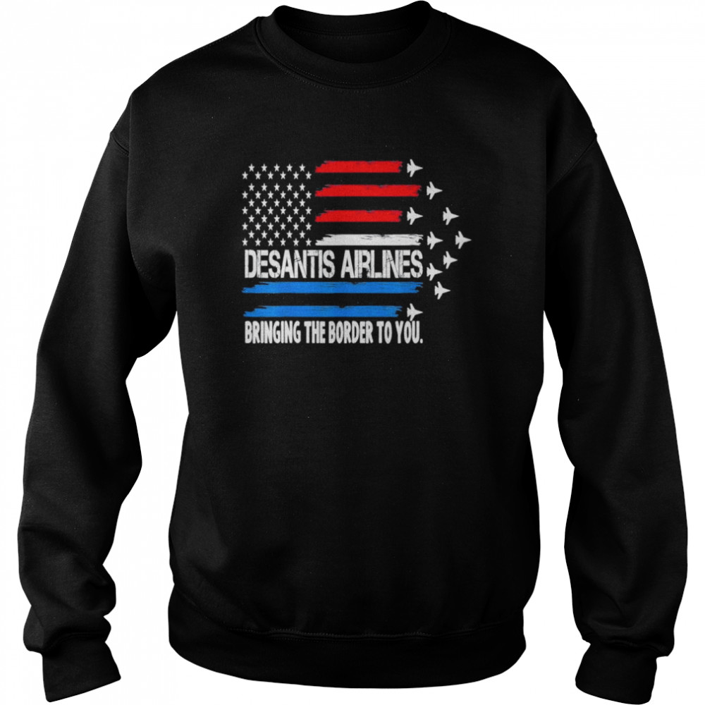 DeSantis Airlines USA Flag 2024 Vintage T-Shirt Unisex Sweatshirt