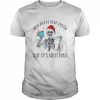 Dead Inside Funny Skeleton Skeleton Santa Skull Cozy  Classic Men's T-shirt