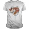 Dead Inside Heart Bone With Pumpkin Heads And Flowers Inside Happy Halloween  Classic Men's T-shirt