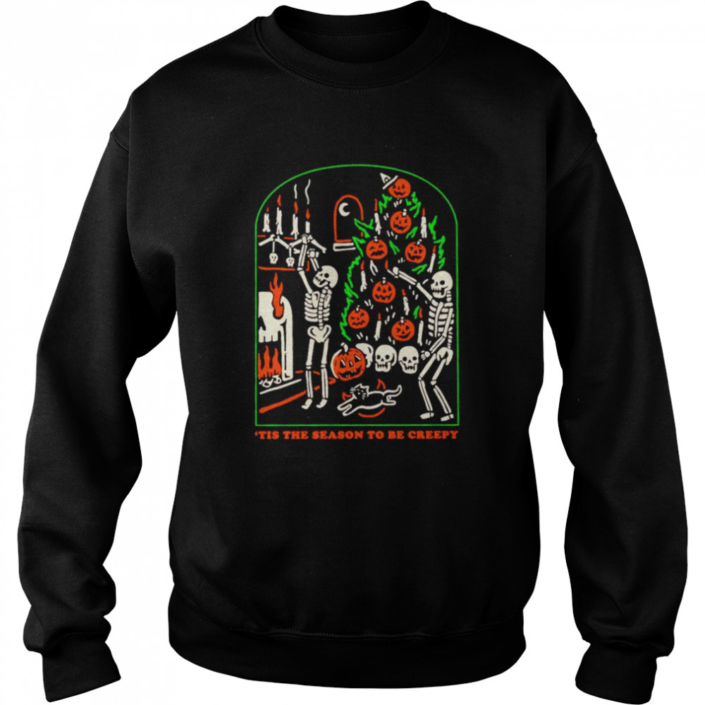 Dead inside halloween tis the season to be creepy  Unisex Sweatshirt