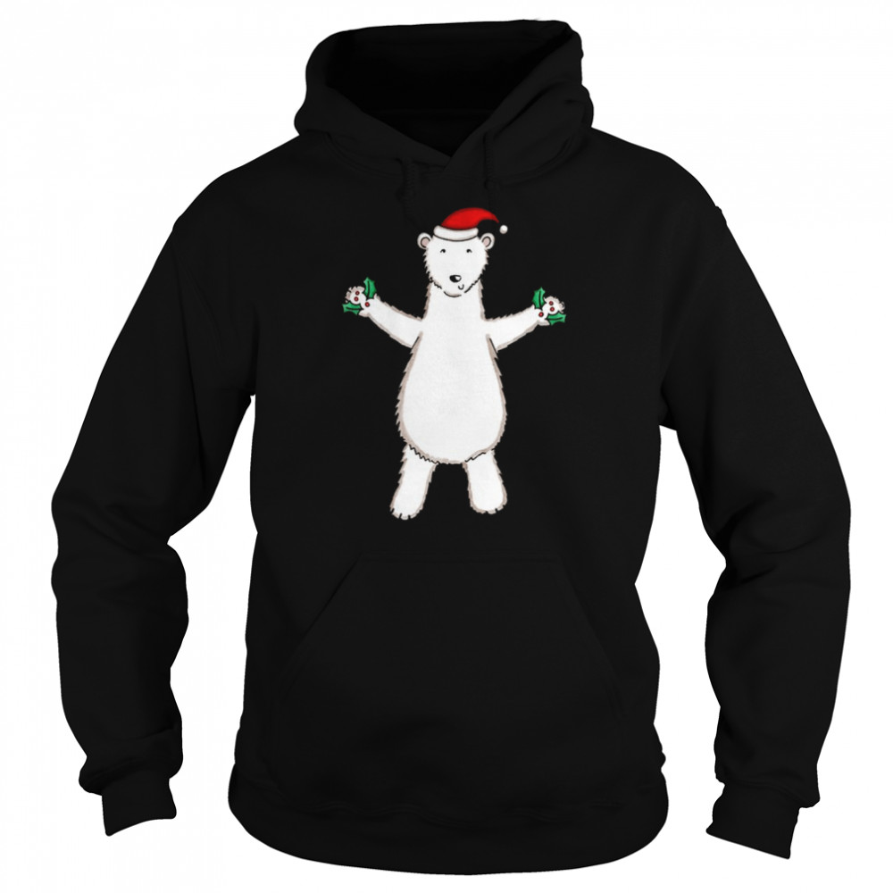 Decor My Hands Christmas Polar Bear  Unisex Hoodie