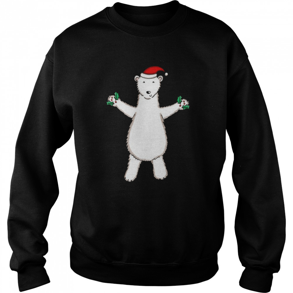 Decor My Hands Christmas Polar Bear  Unisex Sweatshirt