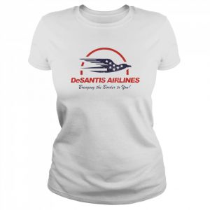 Desantis airlines Bringing The Border To You American Flag Eagle T-Shirt Classic Women's T-shirt