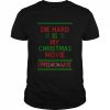 Die Hard Is My Christmas Movie Ugly Christmas Pattern   Classic Men's T-shirt