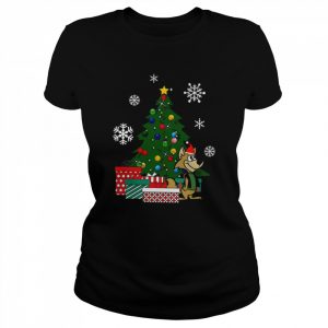 Ding A Ling Wolf Around The Christmas Tree  Classic Women's T-shirt