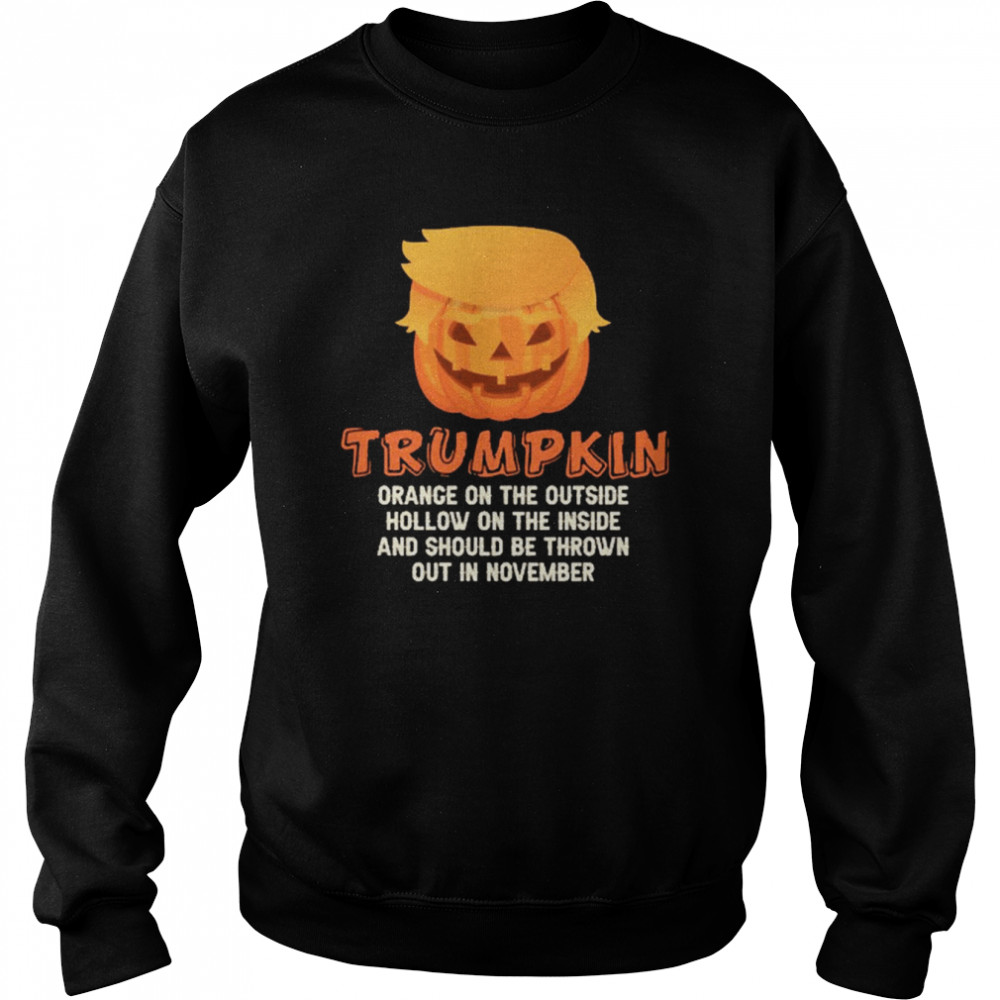 Donald Trump Face Trumpkin Trump Halloween Shirt Unisex Sweatshirt