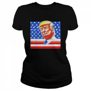 Donald Trump Is Our Hero American Flag Shirt Classic Women's T-shirt