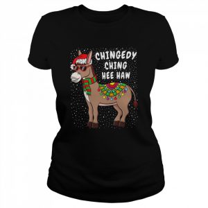 Donkey Funny American Italian Xmas Christmas  Classic Women's T-shirt