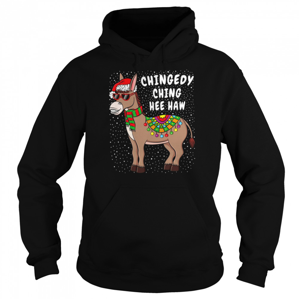 Donkey Funny American Italian Xmas Christmas  Unisex Hoodie