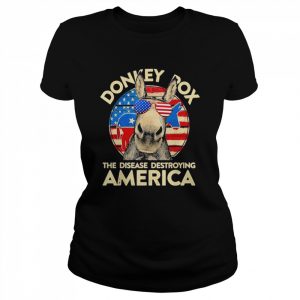 Donkey pox the disease destroying america flag 2022  Classic Women's T-shirt