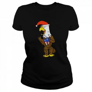 Eagle Santa Funny American  Classic Women's T-shirt