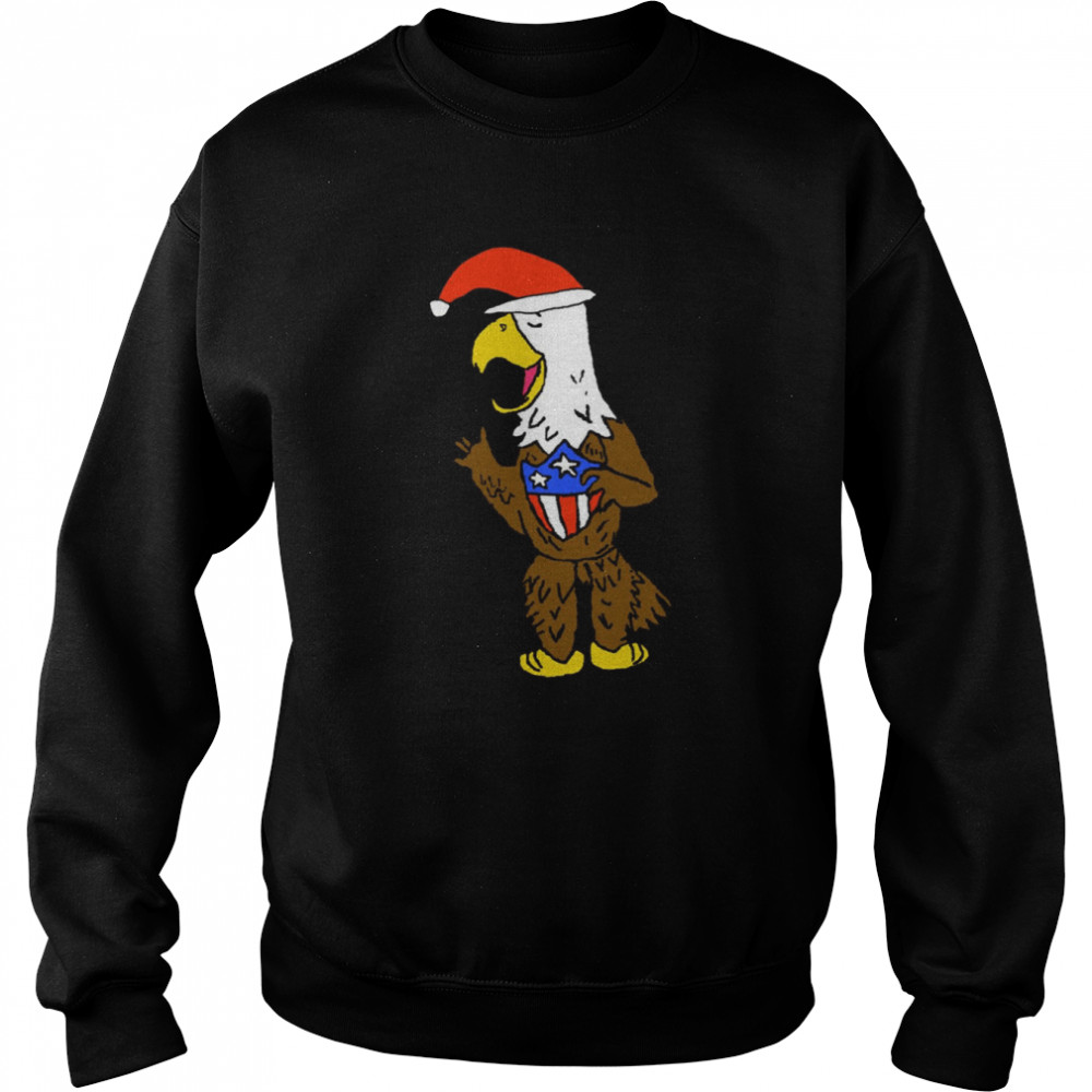 Eagle Santa Funny American  Unisex Sweatshirt