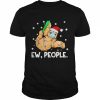 Ew people sloth santa wearing face mask T- Classic Men's T-shirt