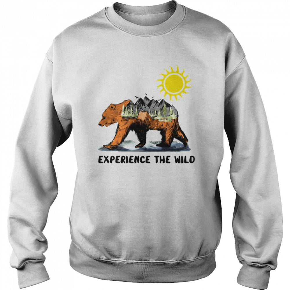 Experience The Wild Bear On Fire  Unisex Sweatshirt