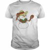 Feliz Navidad Snowman Spanish Christmas Cartoon  Classic Men's T-shirt