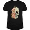 Floral Skull Skeleton Flowers Halloween Costume  Classic Men's T-shirt