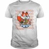 Food Lover Back To School Cute Fox Love Ramen Noodle  Classic Men's T-shirt