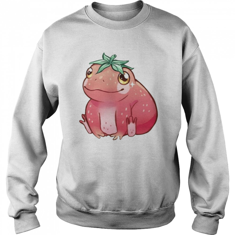 Frog With A Strawberry  Unisex Sweatshirt