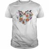 Ghost Pumpkin Witch Halloween Heart  Classic Men's T-shirt