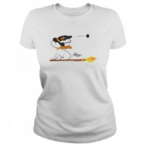 Good Witch Bunny Riding A Broom  Classic Women's T-shirt