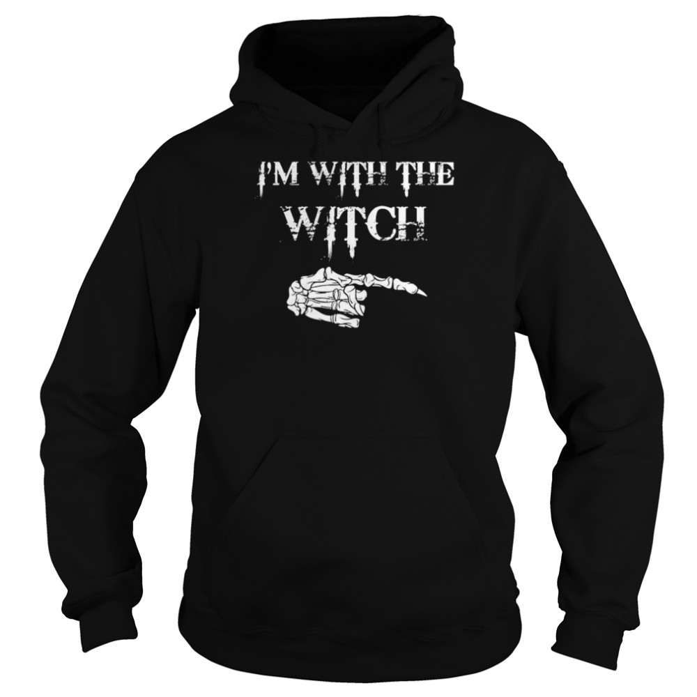 Halloween I’m with the witch  Unisex Hoodie