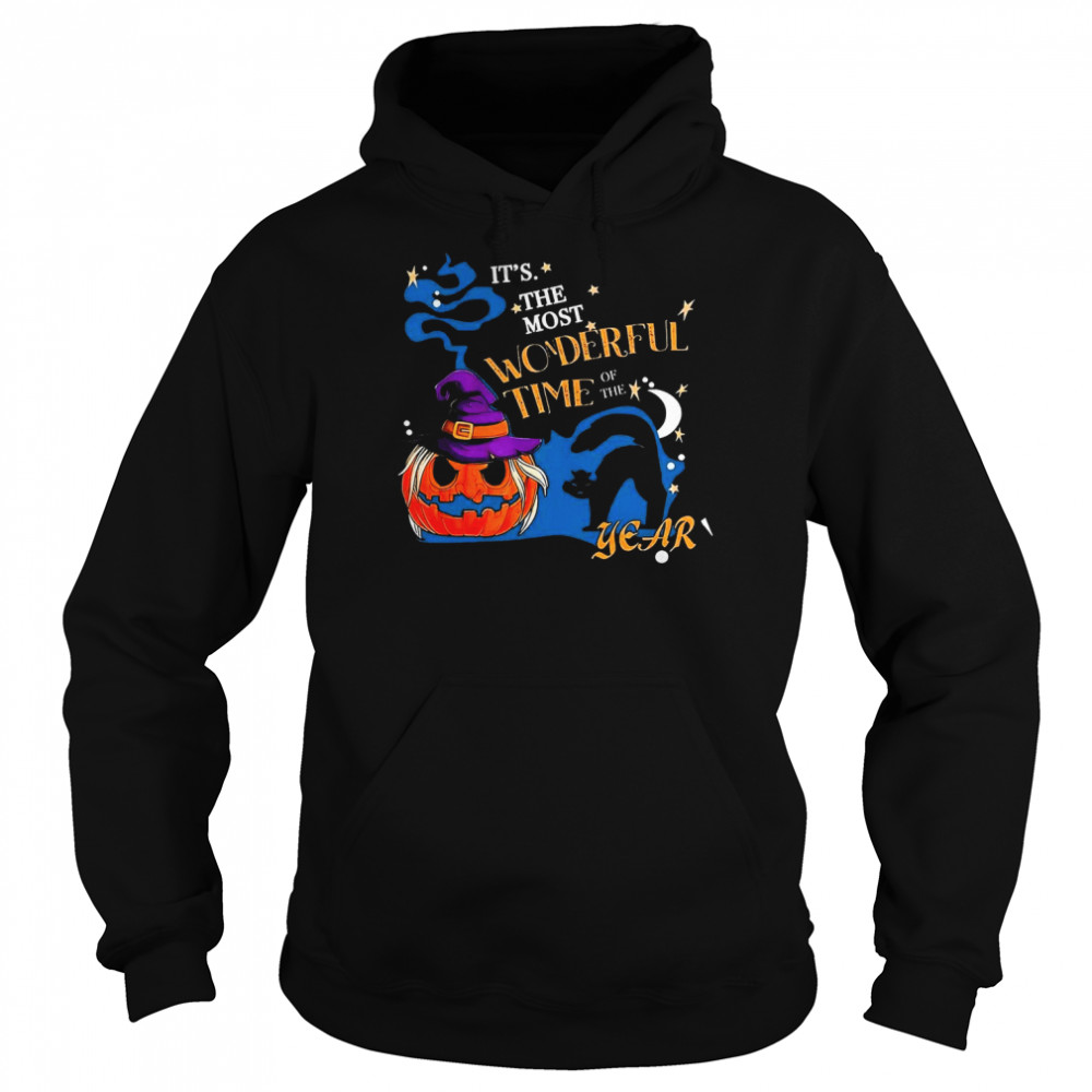 Halloween Pumpkin T Shirt It’s the Most Wonderful Time  Unisex Hoodie