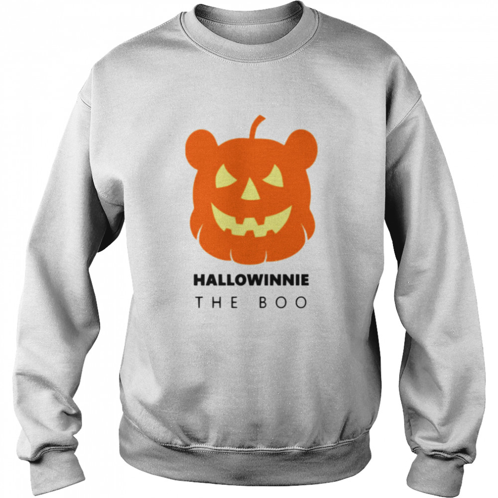 Hallowinnie The Boo Winnie The Pooh Halloween Pumpkin Head  Unisex Sweatshirt