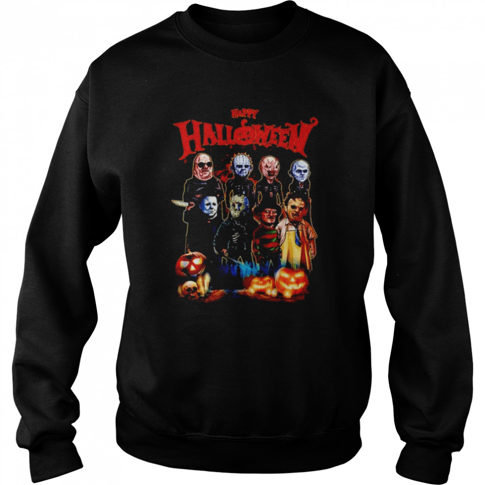 Happy Halloween Horror characters movie  Unisex Sweatshirt