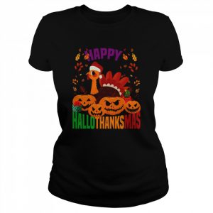 Happy Halloween Thanksgiving Christmas Holidays  Classic Women's T-shirt