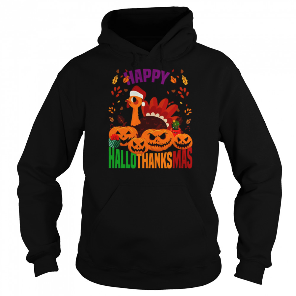 Happy Halloween Thanksgiving Christmas Holidays  Unisex Hoodie