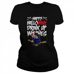 Happy hallowine drink up witches Halloween outfit  Classic Women's T-shirt