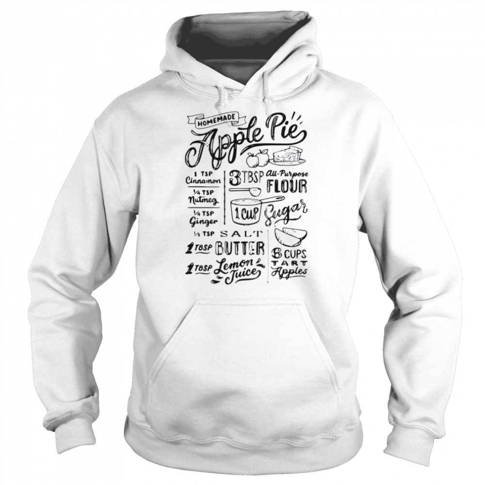 Homemade Apple Pie Recipe  Unisex Hoodie