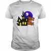 Horror Night In Haunted Mansion Trick Or Treat Halloween  Classic Men's T-shirt