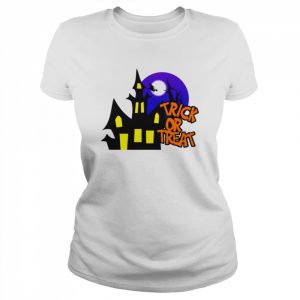 Horror Night In Haunted Mansion Trick Or Treat Halloween  Classic Women's T-shirt