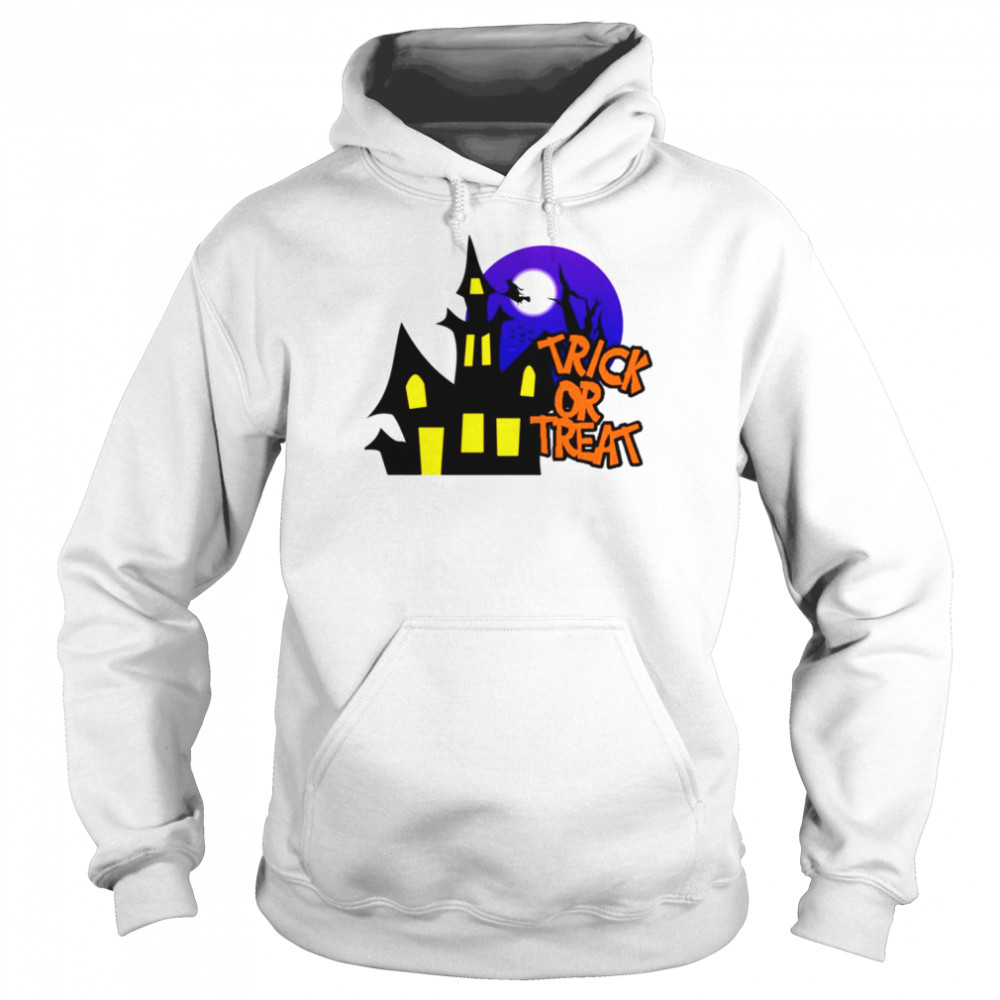 Horror Night In Haunted Mansion Trick Or Treat Halloween  Unisex Hoodie