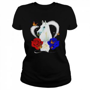 Horse love flower  Classic Women's T-shirt