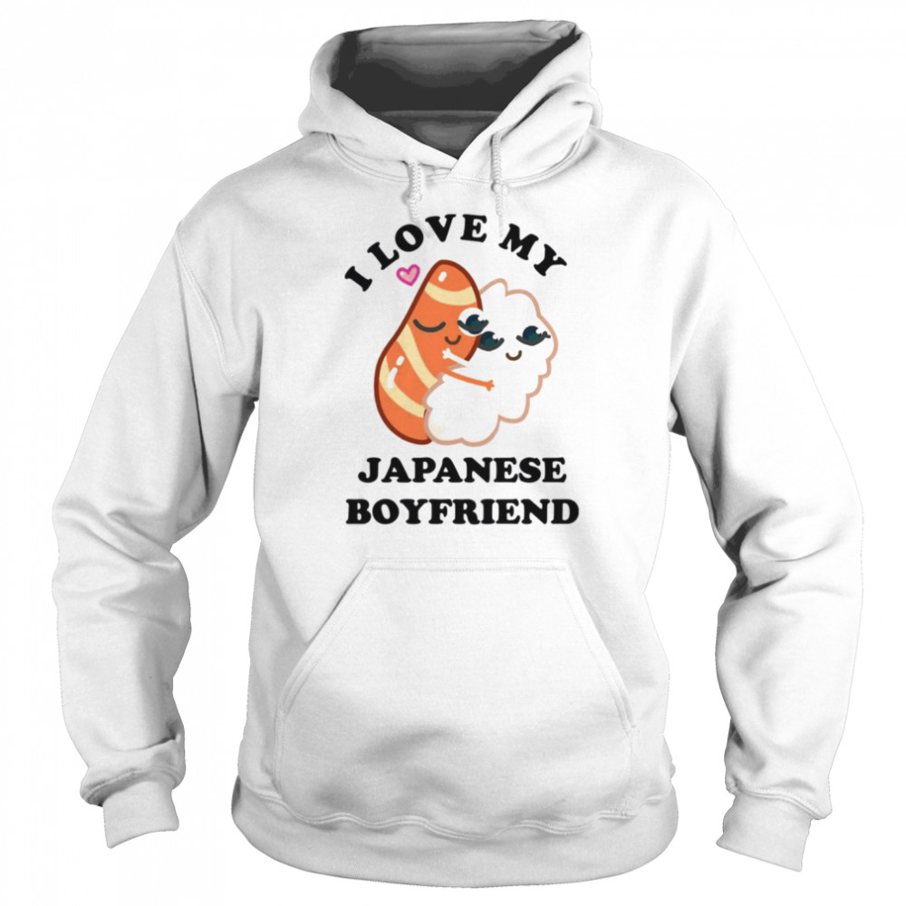 Hot Japan Bf Funny Love My Japanese Boyfriend Sushi  Unisex Hoodie