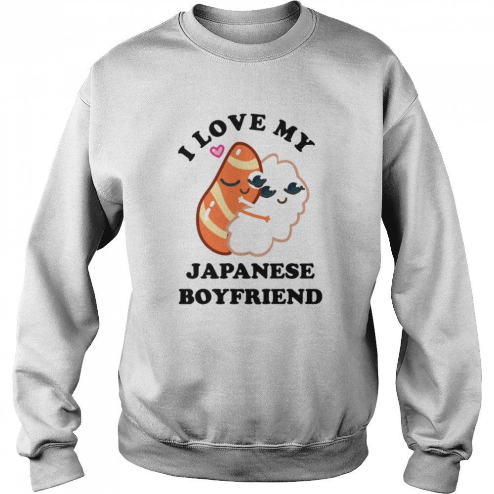 Hot Japan Bf Funny Love My Japanese Boyfriend Sushi  Unisex Sweatshirt