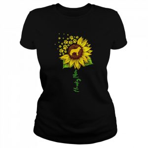 Husky mom Sunflower  Classic Women's T-shirt